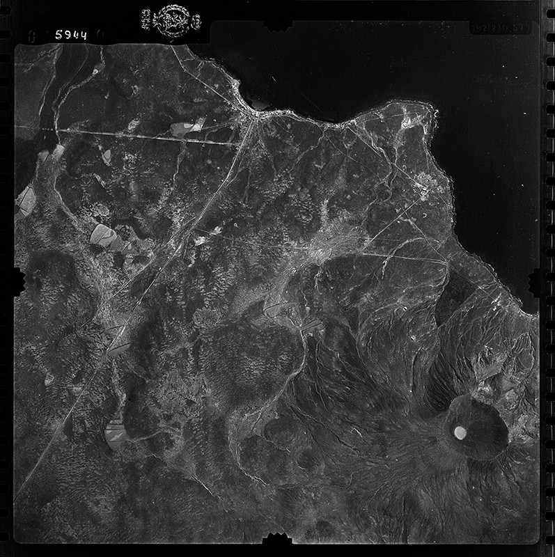 Fotografía aérea de Pechiguera y Playa Blanca en 1954