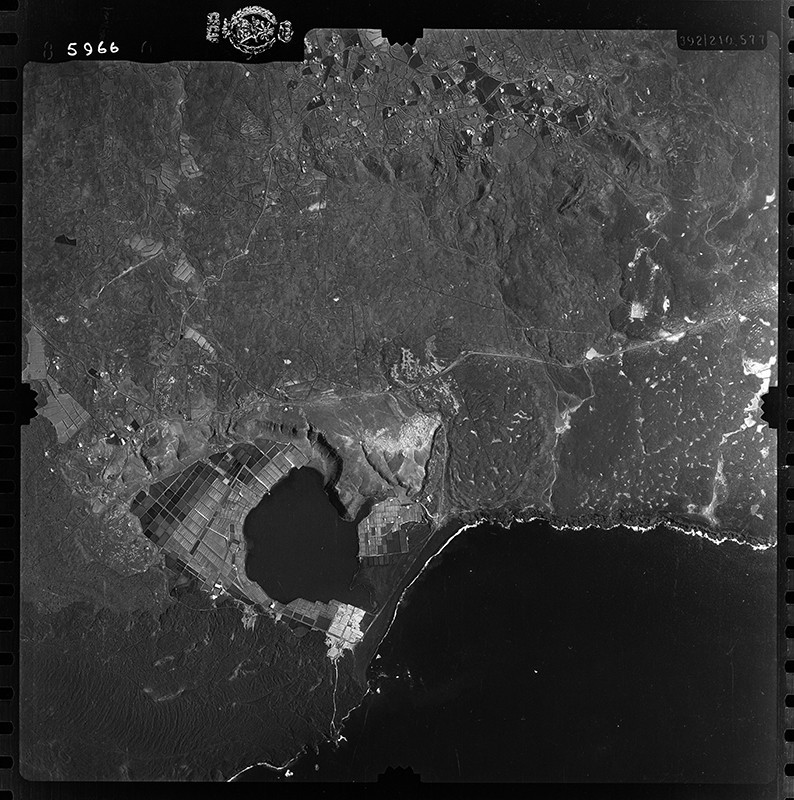Fotografía aérea de Las Breñas y Janubio en 1954 II
