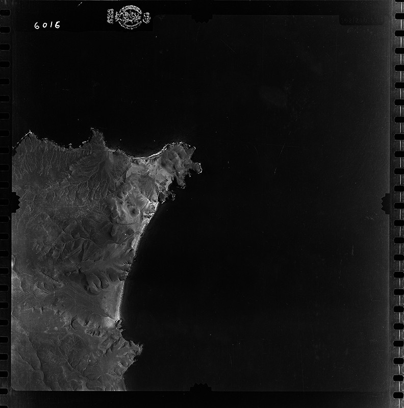Fotografía aérea de Papagayo en 1954