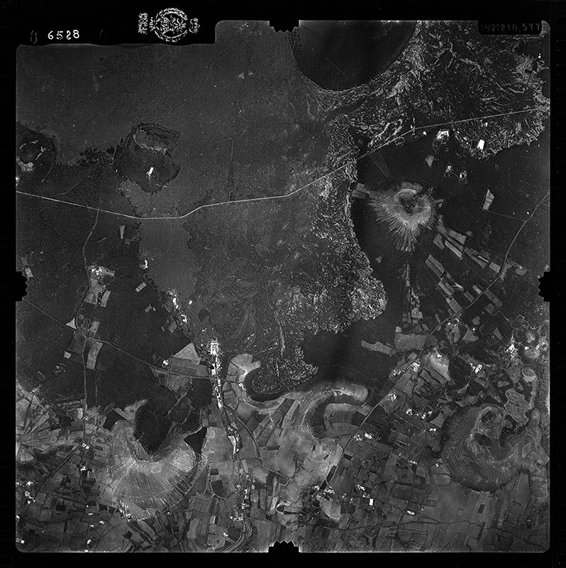 Fotografía aérea de Las Vegas de Tegoyo y Conil en 1956 I