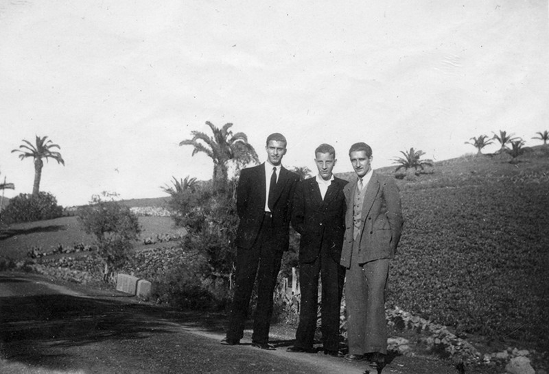 Daniel Díaz, Carlos Reguera y Gregorio Fernández en Haría