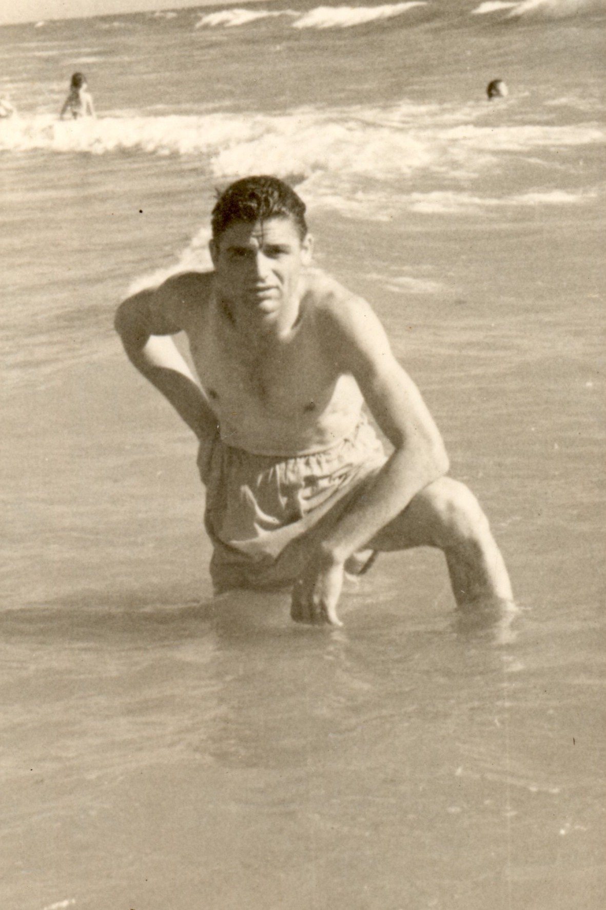 Gabriel García Moreno en la playa