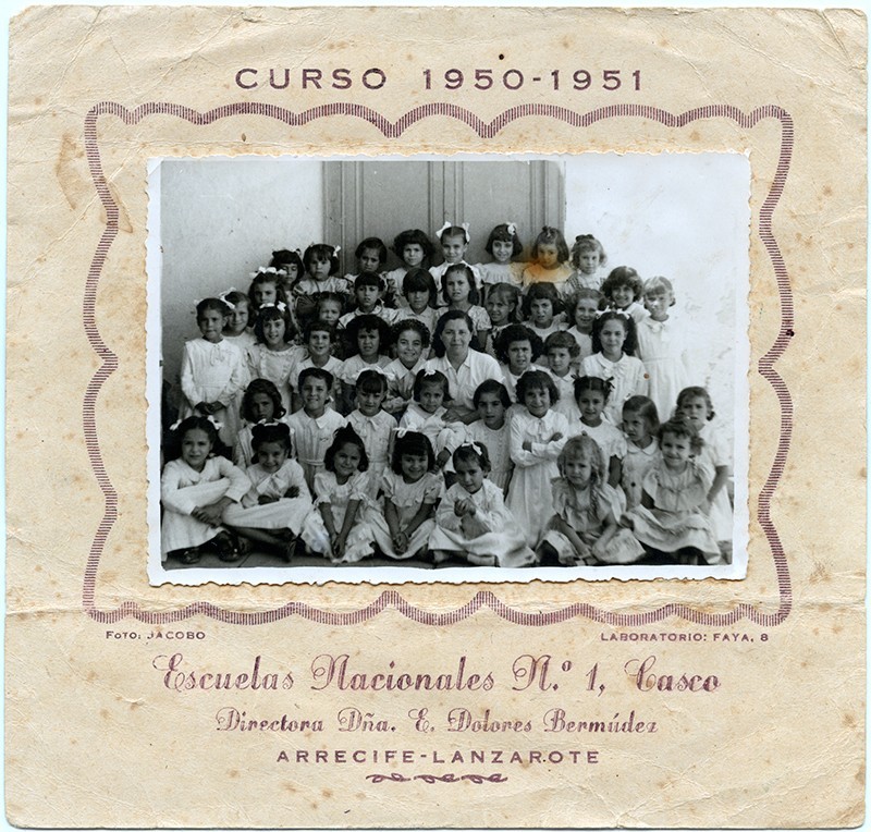 Curso 1950-51 de la escuela de doña Lola