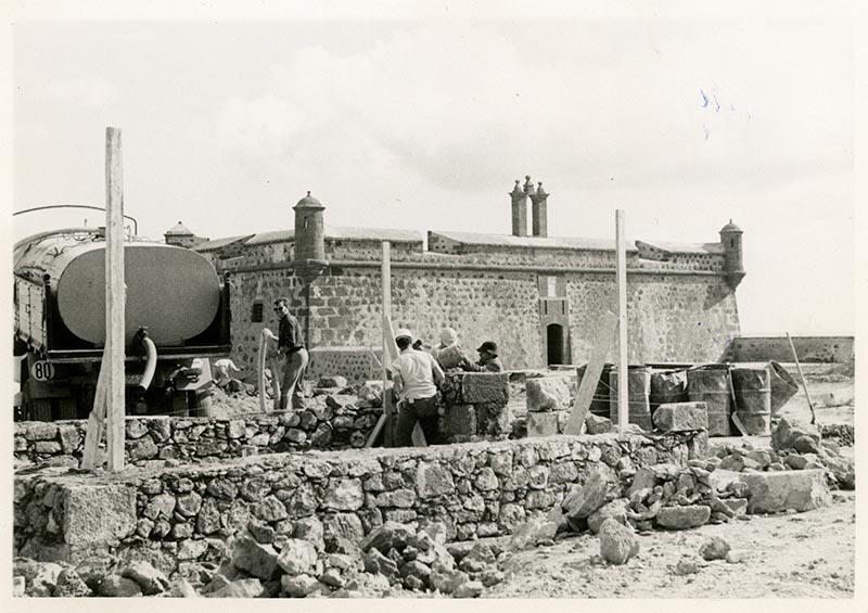 Obras de reforma del Castillo de San José-MIAC XIX