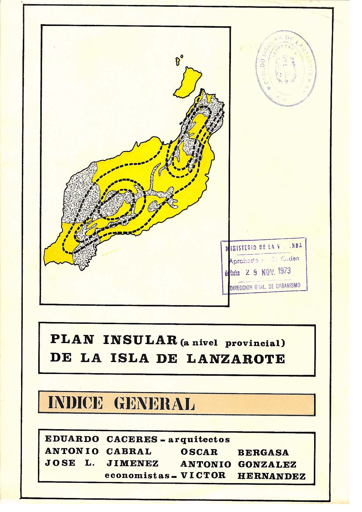 Índice General (Plan de 1973)