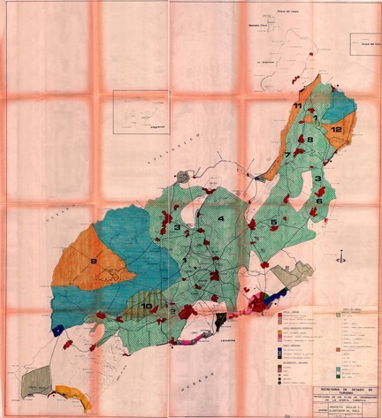 Anexo de mapas y planimetría del Plan Insular Turístico de 1982