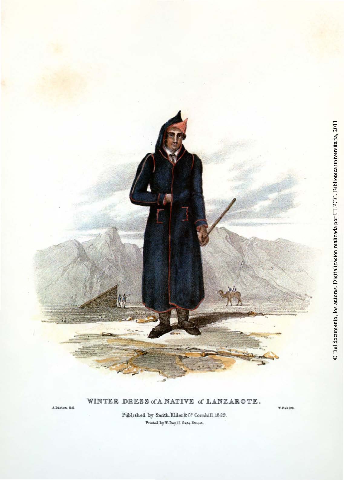 Winter dress of a native of Lanzarote