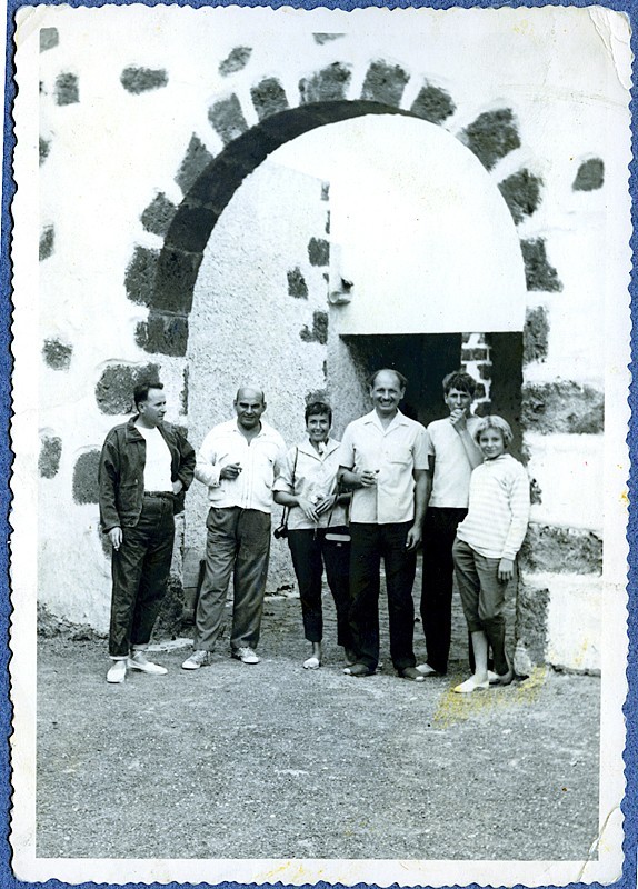 José Manuel de León y varios amigos