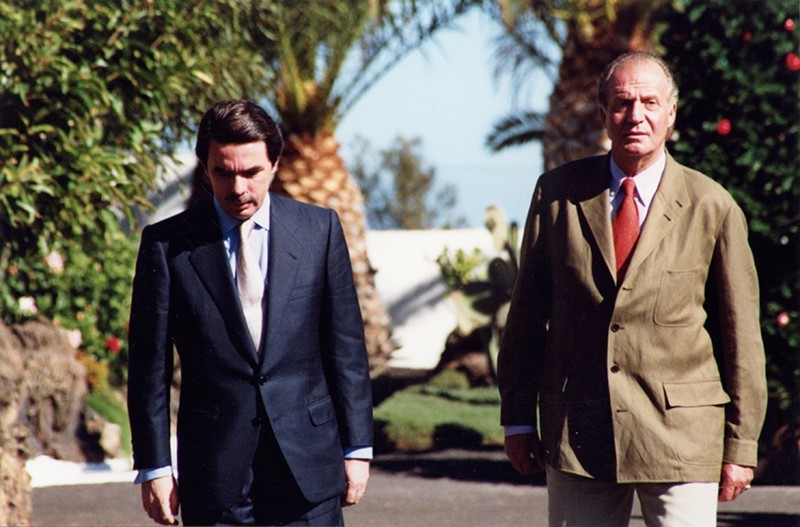  José María Aznar y Juan Carlos I