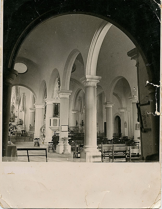 Interior de la iglesia de Guadalupe