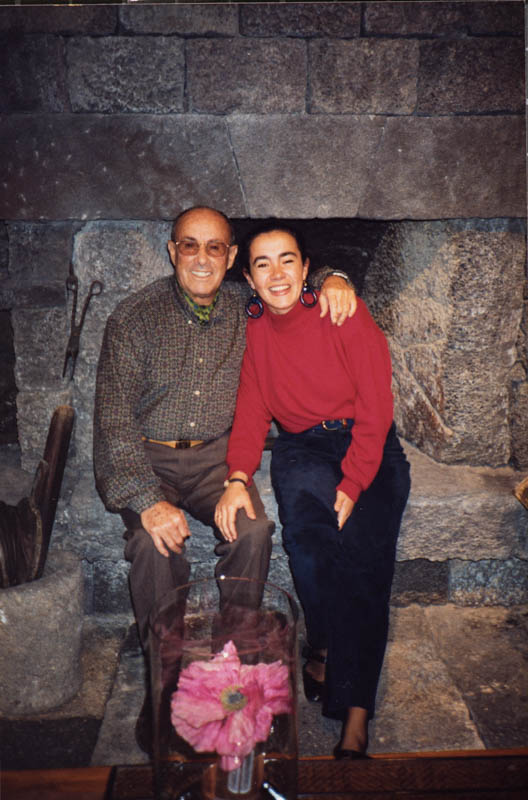 César Manrique con María Manrique