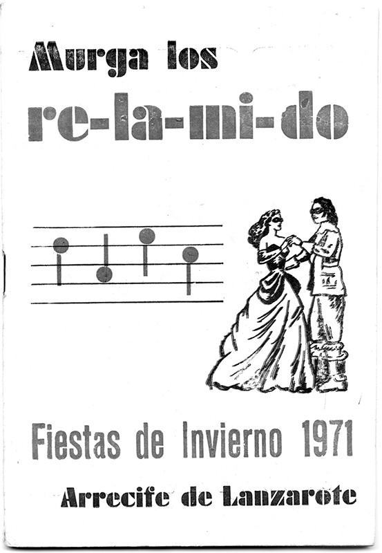 Programa de la murga los Re-la-mi-do 1971