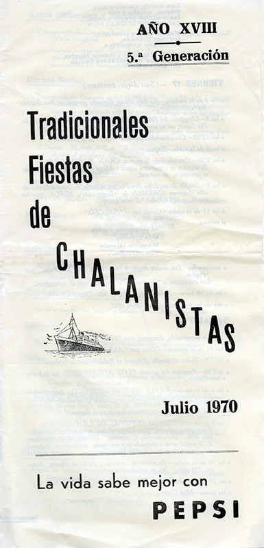 Programa de Los Chalanistas 1970