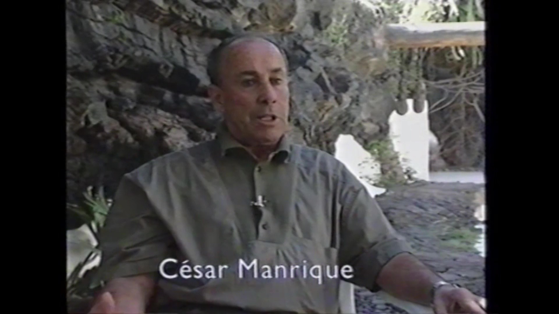 César Manrique en 'Isla de los volcanes' (1990)