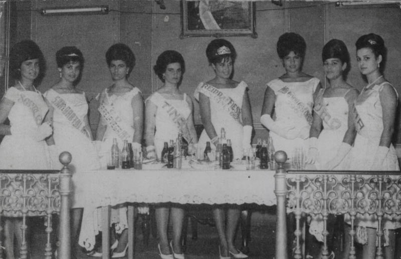 Participantes en la Reina de las Fiestas de Arrecife 1963