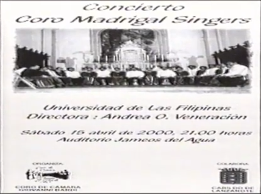 Fragmento del concierto del Coro Madrigal Singers