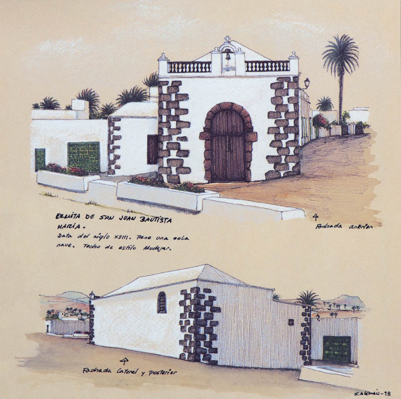 Ermita de San Juan Bautista (Haría). Tesoros de la isla