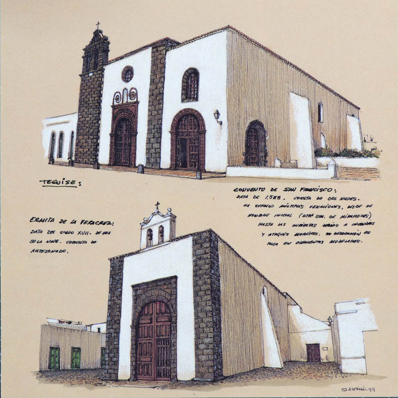 Convento de San Francisco y Ermita de la Veracruz.  Tesoros de la isla