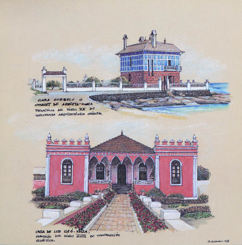 Casa Curbelo o Chalet de Arrieta (Haría) y Casa de los Lleó (Yaiza). Tesoros de la isla