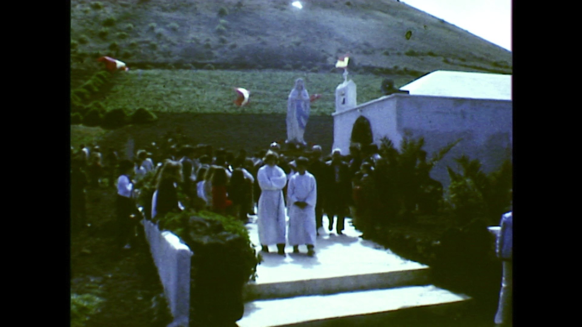 Procesión de Nuestra Señora de Lourdes en Guinate (c. 1975)